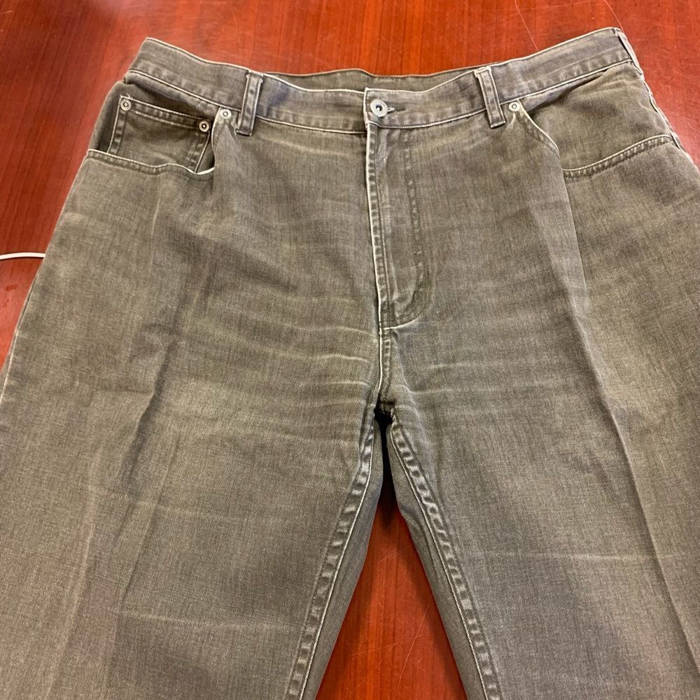 Nautica Clipper Gray Weathered Relaxed Jeans sz 38x34